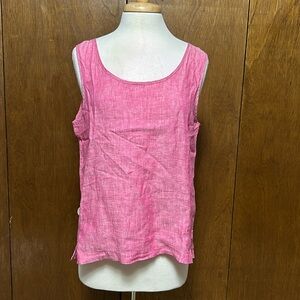 Jones New York linen tank top shirt in size large